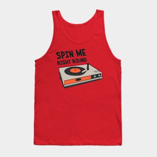 Vinyl Turntable Spin Me Right Round Tank Top